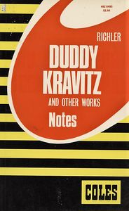 Notes for Richler's "Duddy Kravitz" and other Works