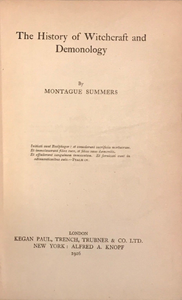The History of Witchcraft and Demonology