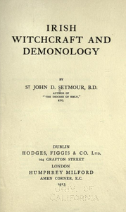 Irish Witchcraft and Demonology