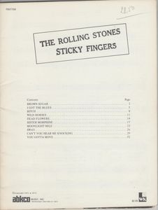 The Rolling Stones Sticky Fingers