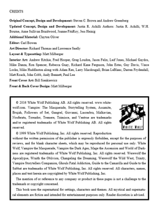 Guide to the Sabbat: A Sourcebook for Vampire: The Masquerade