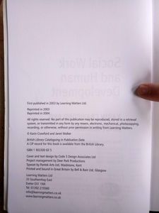Social Work And Human Development