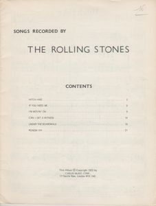 Songs Recorded By The Rolling Stones