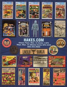 Hake's Americana and Collectibles Catalogue #223: March 2018