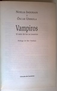 Vampiros, El Mito De Los No Muertos