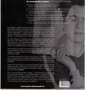 Circuit Musiques Contemporaines - Qui Écoute ? 2 - Volume 14 Numéro 1 