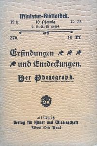 Erfindungen und Entdeckungen - Der Phonograph