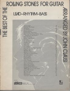 The Best Of The Rolling Stones For Guitar Arranged By John Clausi