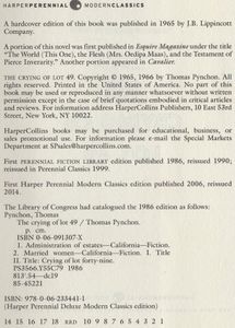 The Crying of Lot 49