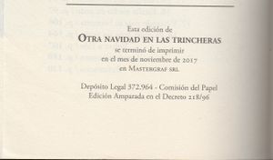 Otra Navidad En Las Trincheras