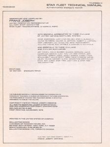 Star Trek: Star Fleet Technical Manual