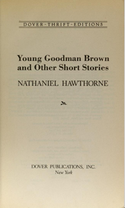 Young Goodman Brown and Other Short Stories