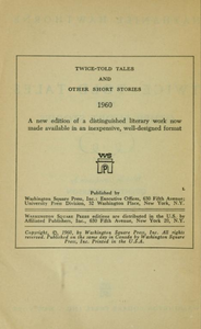 Twice-Told Tales and Other Short Stories