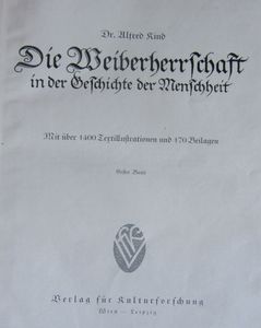 Die Weiberherrschaft in der Geschichte der Menschheit. Erster Band