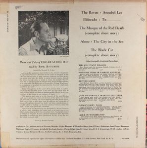 Basil Rathbone Reads Edgar Allan Poe