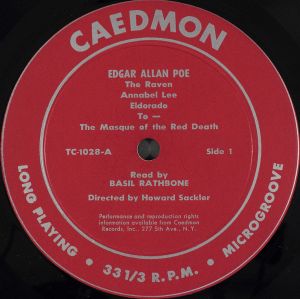 Basil Rathbone Reads Edgar Allan Poe
