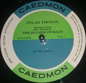 Dylan Thomas Reading King Lear And The Duchess Of Malfi
