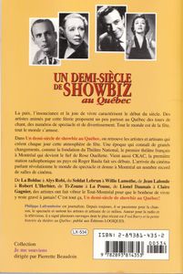 Un Demi-Siècle De Showbiz Au Québec