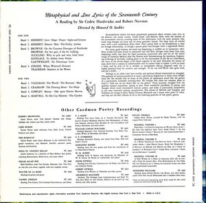 Metaphysical and Love Lyrics of the Seventeenth Century