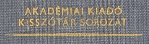 Kisszótár sorozat