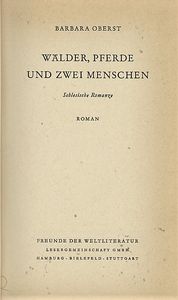 Wälder, Pferde und zwei Menschen