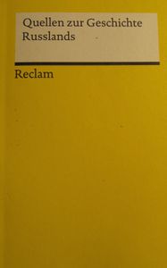 Quellen zur Geschichte Russlands
