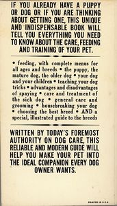 The Common Sense Book of Puppy and Dog Care