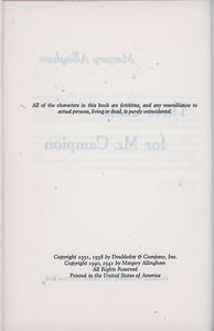 Three Cases for Mr. Campion