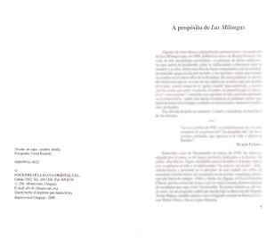Las Milongas y Otras Canciones