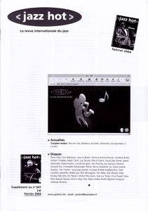 Jazz Hot N° 607 Supplément Au N°