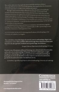 The Anthropology of Intentions: Language In A World Of Others