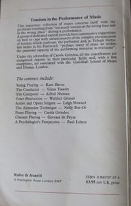 Tensions in the Performance of Music