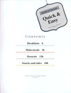 Cook's Corner: Quick & Easy