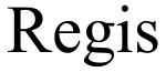 Regis Records Ltd.