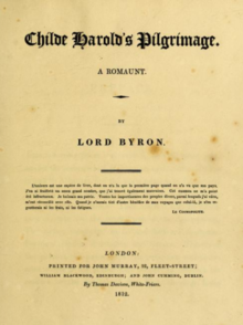 Childe Harold's Pilgrimage