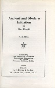 Ancient and Modern Initiation