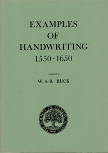 Examples of Handwriting 1550-1650