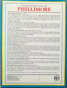The Phillimore Atlas and Index of Parish Registers