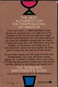 The Standard Bartender's Guide