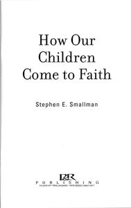 How Our Children Come to Faith