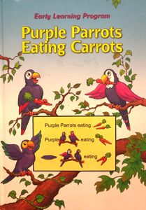 Purple Parrots Eating Carrots