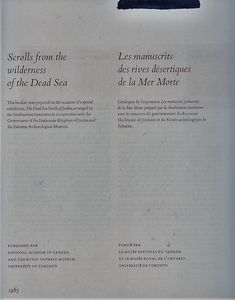 Scrolls from the Wilderness of the Dead Sea