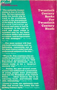 The Politics of Ecstasy