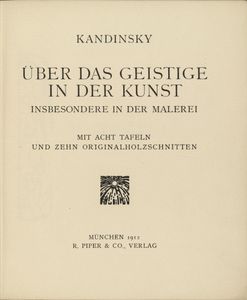 Über das Geistige in der Kunst