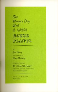 The Woman's Day Book of House Plants