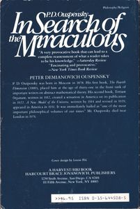 In Search of the Miraculous