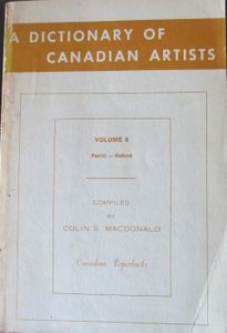 A Dictionary of Canadian Artists Volume 6: Perrin - Rakine