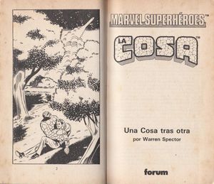 La Cosa. Una Cosa Tras Otra