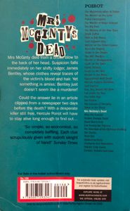 Mrs McGinty's Dead