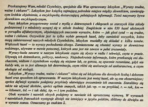 Leksykon. Wyrazy trudne, ważne i ciekawe dla dzieci i młodzieży
